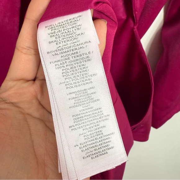 AIDAN MATTOX Ostrich Feather Trim Satin Mini Tuxedo Dress - Picture 4 of 7